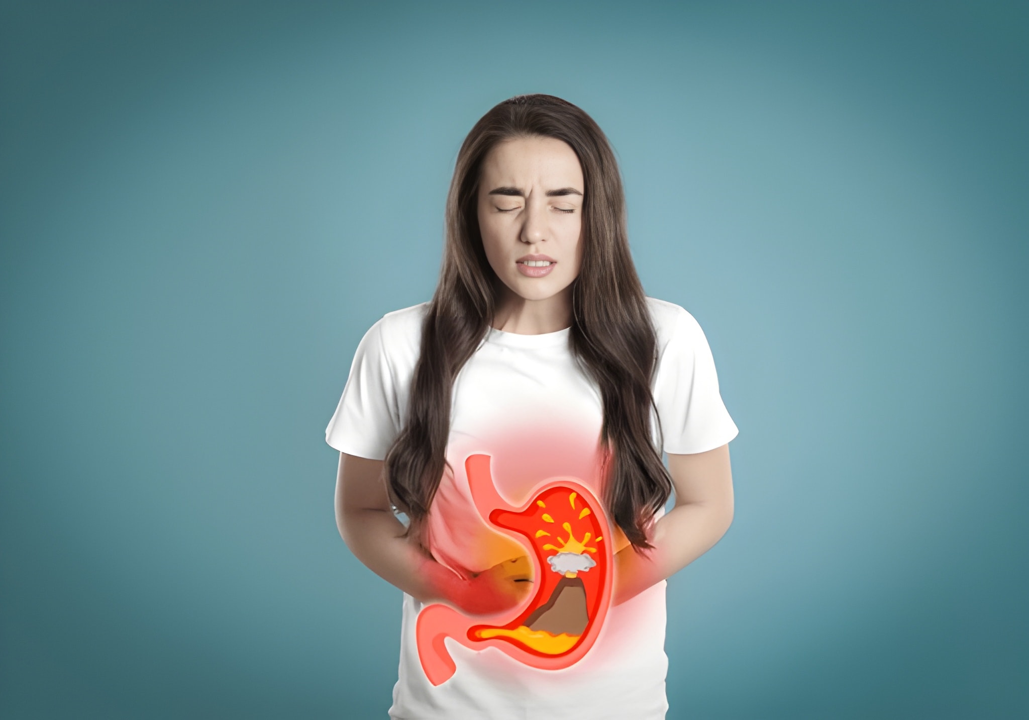 acid reflux chest pain location