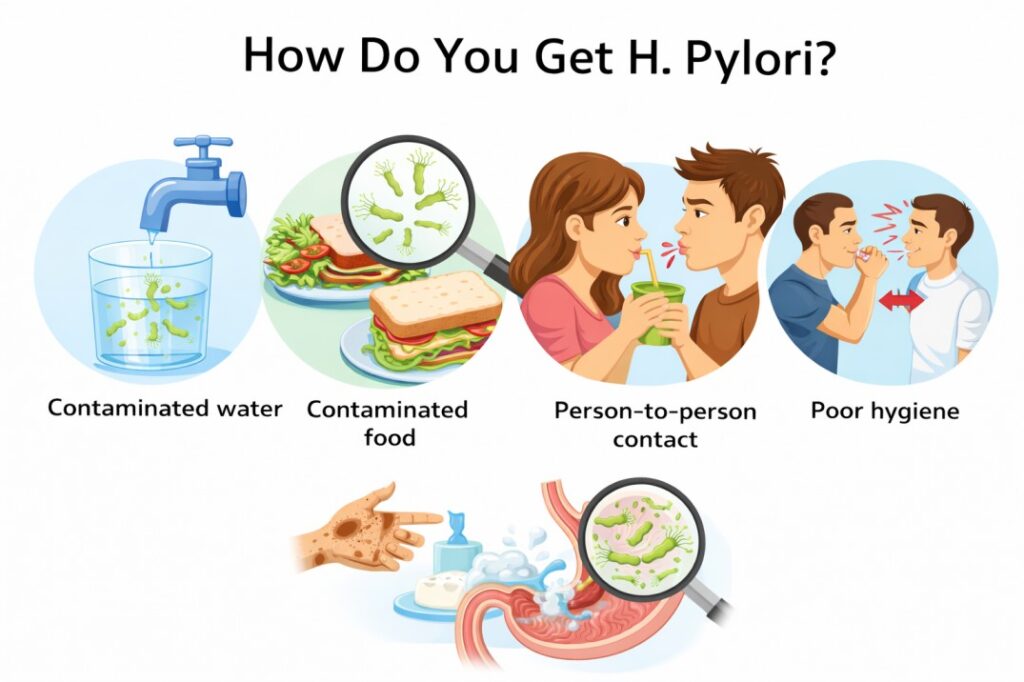 How Do You Get H. Pylori