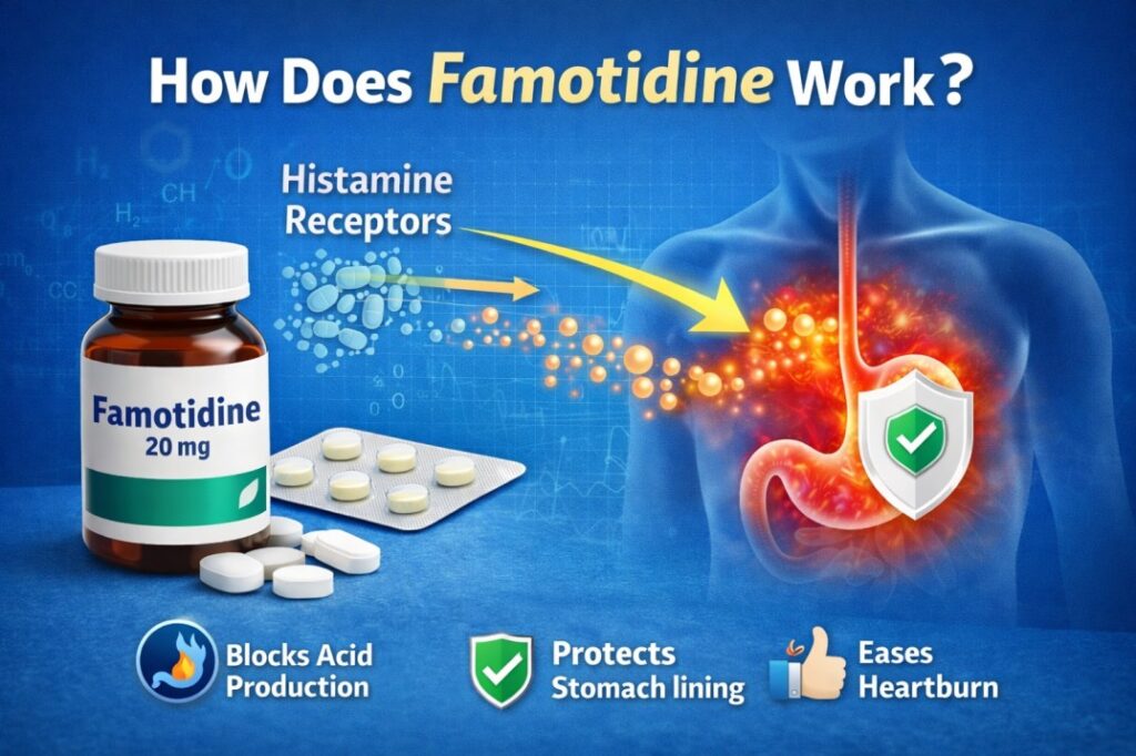 what is famotidine used for