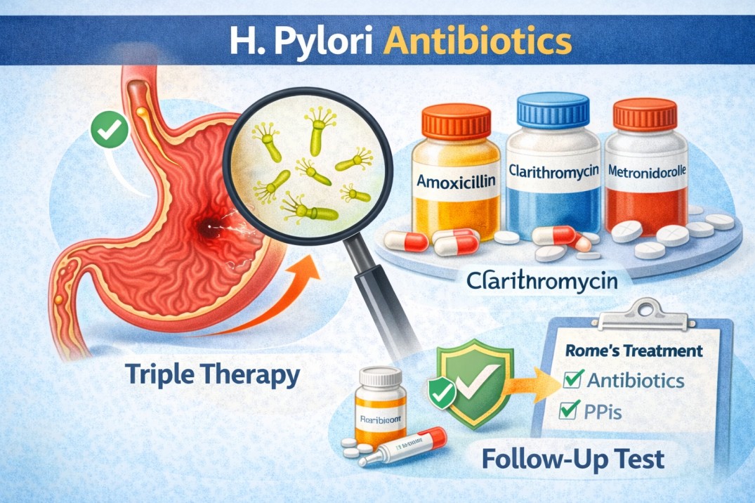 h pylori antibiotics