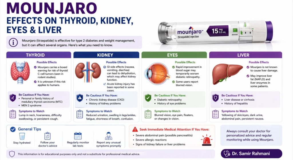 mounjaro side effects organs