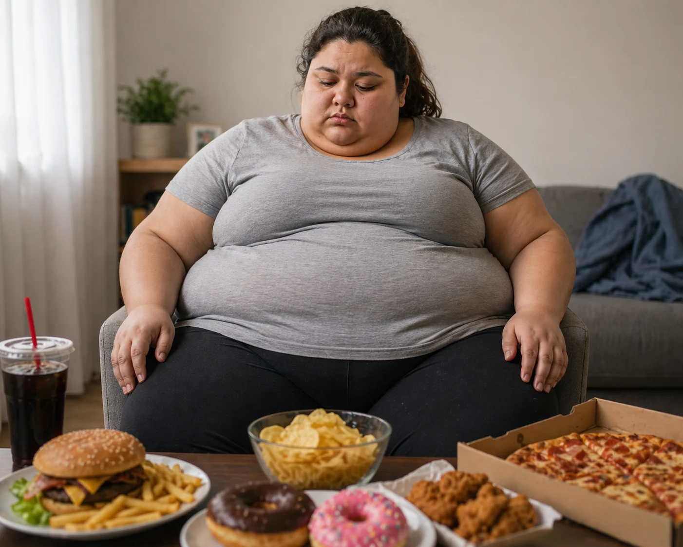 سيدة تعانى من السمنة
